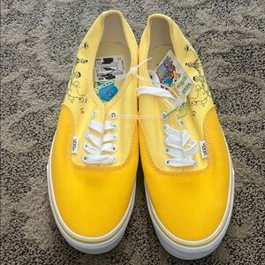 Vans Vibrant Yellow and White Sneakers Sesame Street -NWT size 10